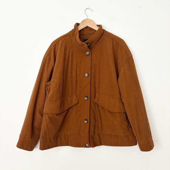Bagatelle corduroy high neck chunky jacket - Picture 1 of 6